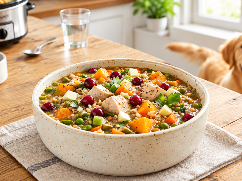 Harvest Turkey, Pumpkin & Cranberry Stew